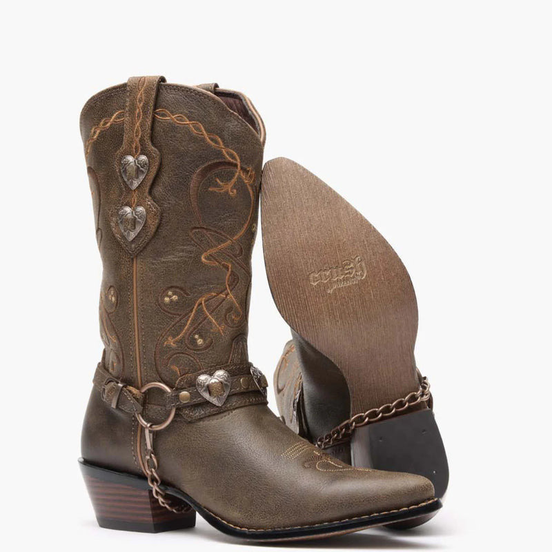 Durango Womens Crush Western Boot - Brown Heartbreaker