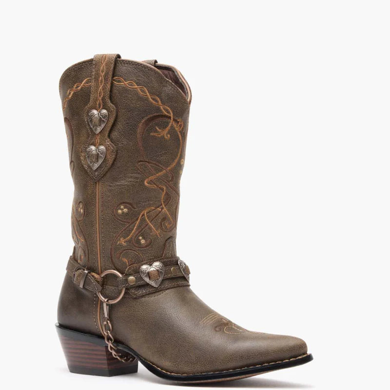 Durango Womens Crush Western Boot - Brown Heartbreaker
