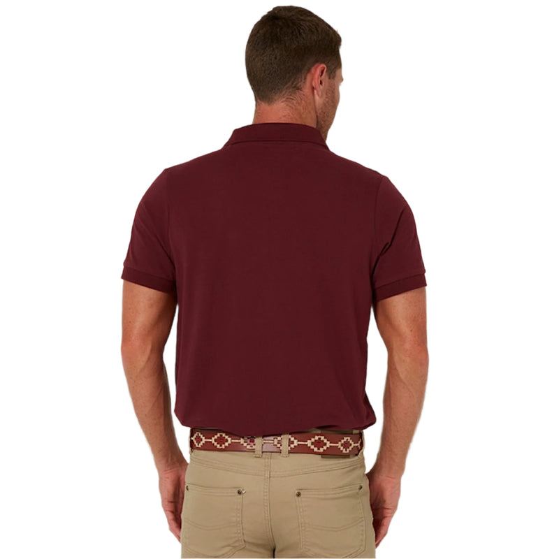Pilbara Mens Classic Polo - Maroon