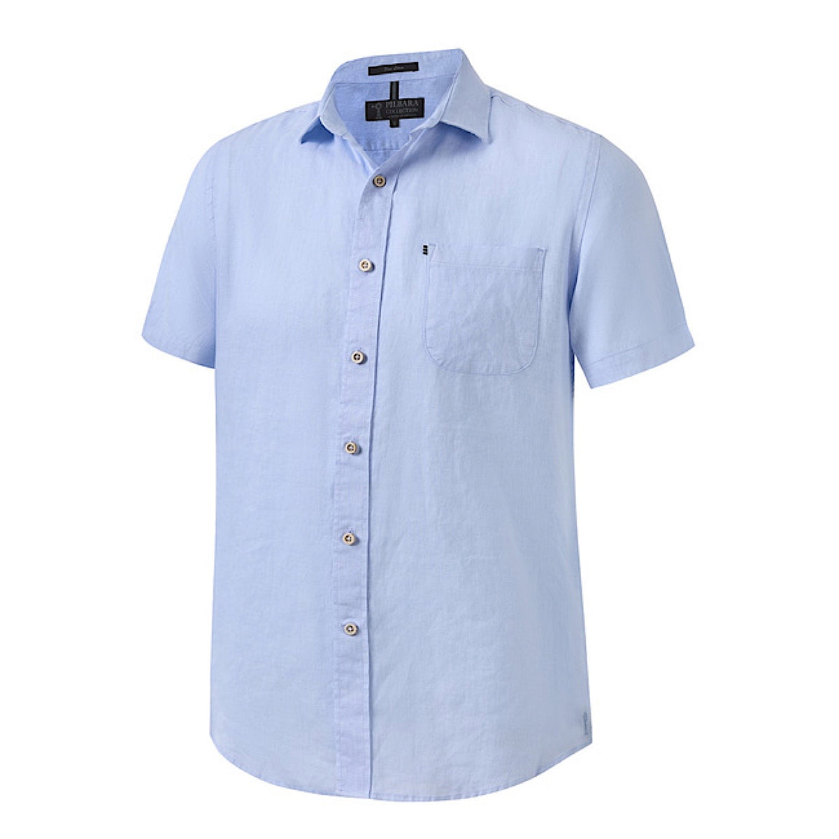 Pilbara Men’s Linen S/S Shirt - Cloud