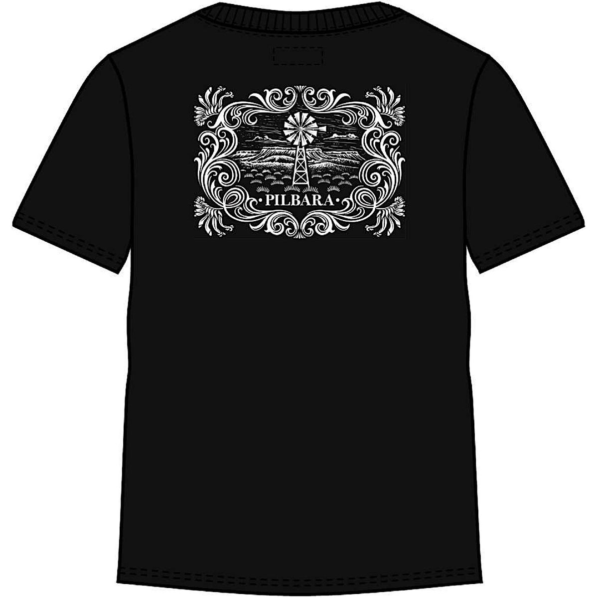Pilbara Western Men’s Graphic T-Shirt - Black
