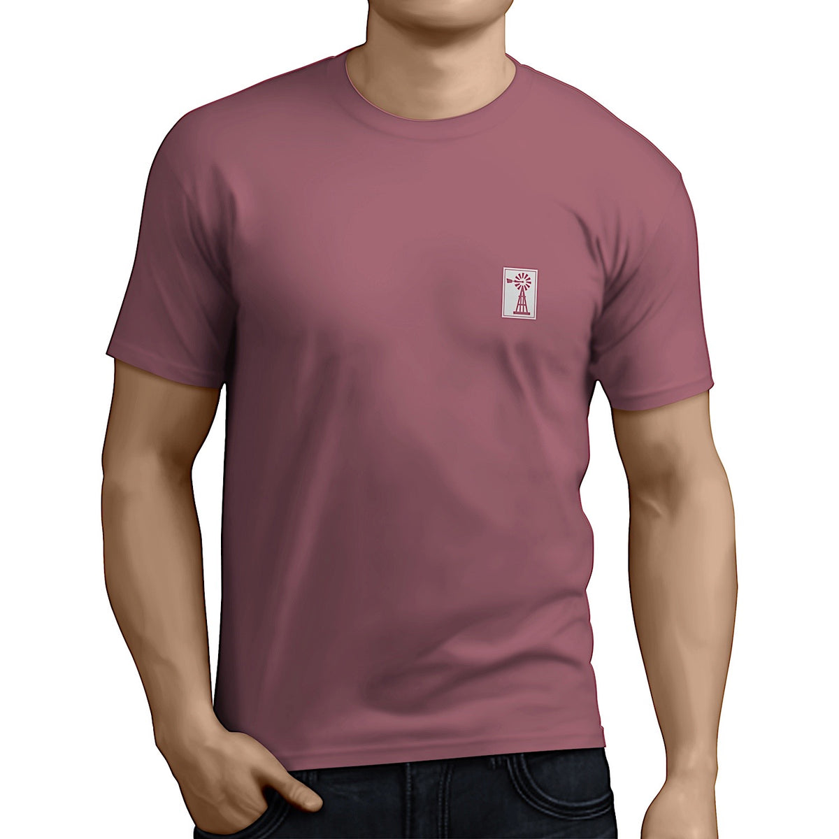 Pilbara Men’s Rodeo T-Shirt - Cardinal