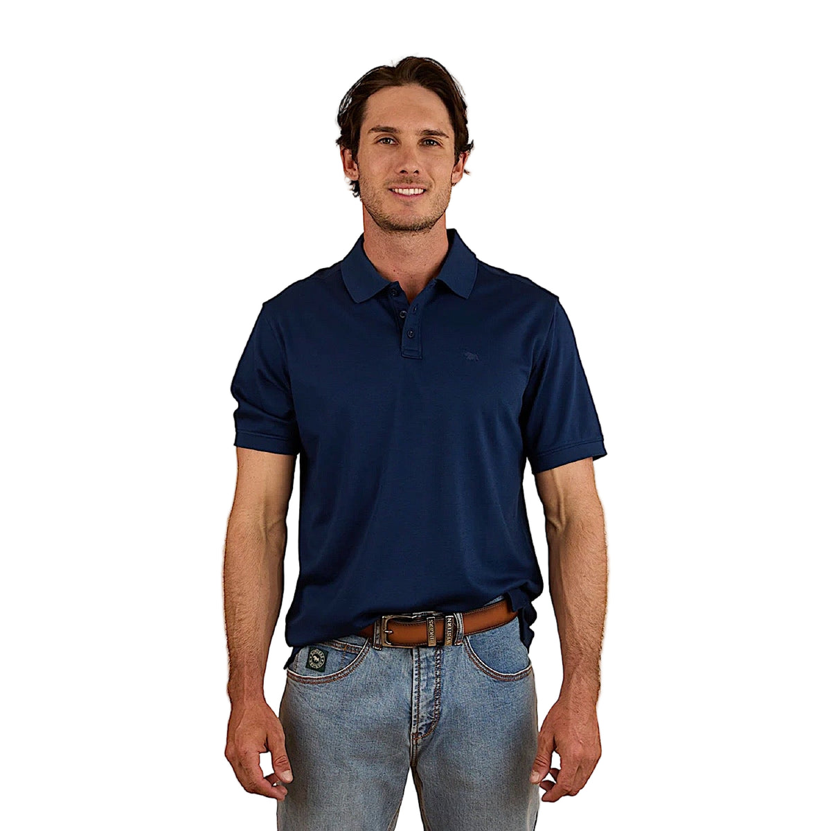 Ringers Western Men's Tech Polo - Navy