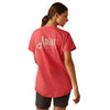Ariat Womens Rebar Workman Graphic Ariat Logo S/S T-Shirt Teaberry