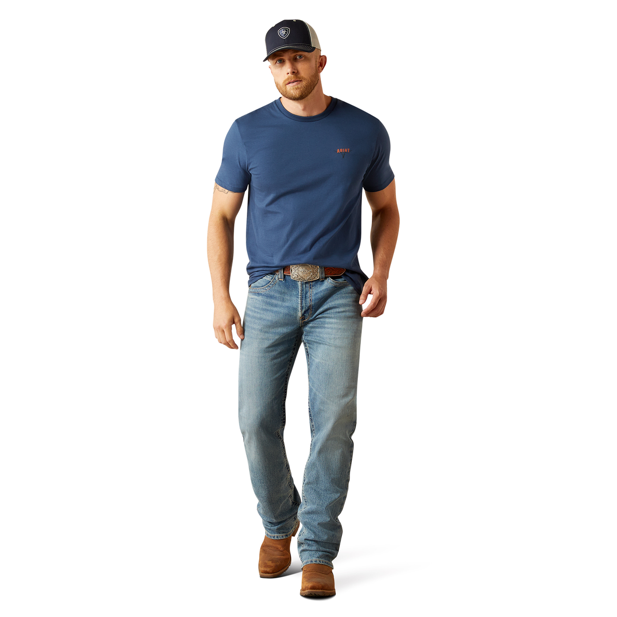 Ariat Men’s Ranch Tough T-Shirt- Space Blue