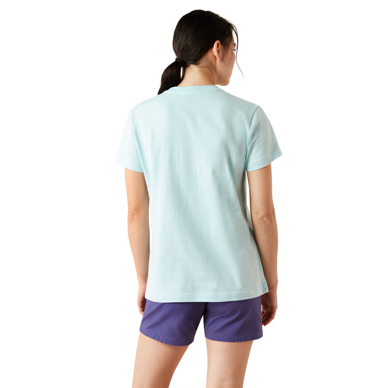 Ariat Women’s Rebar Cotton Strong Worldwide T Shirt - Aquatic
