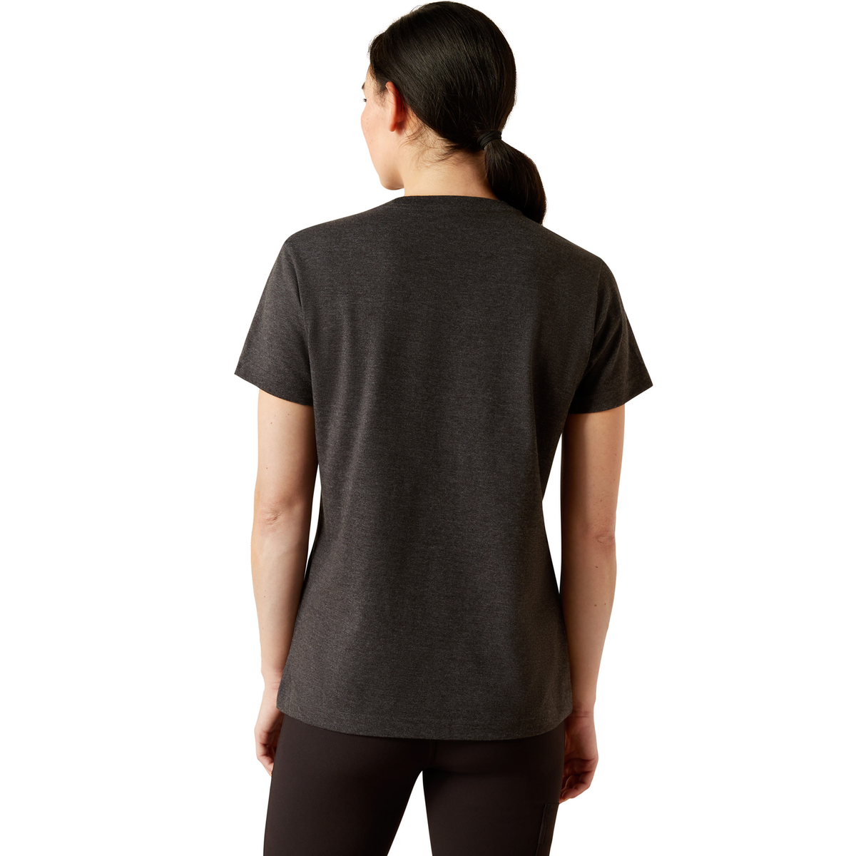 Ariat Women’s Rebar Cotton Strong Worldwide T Shirt - Charcoal Heather