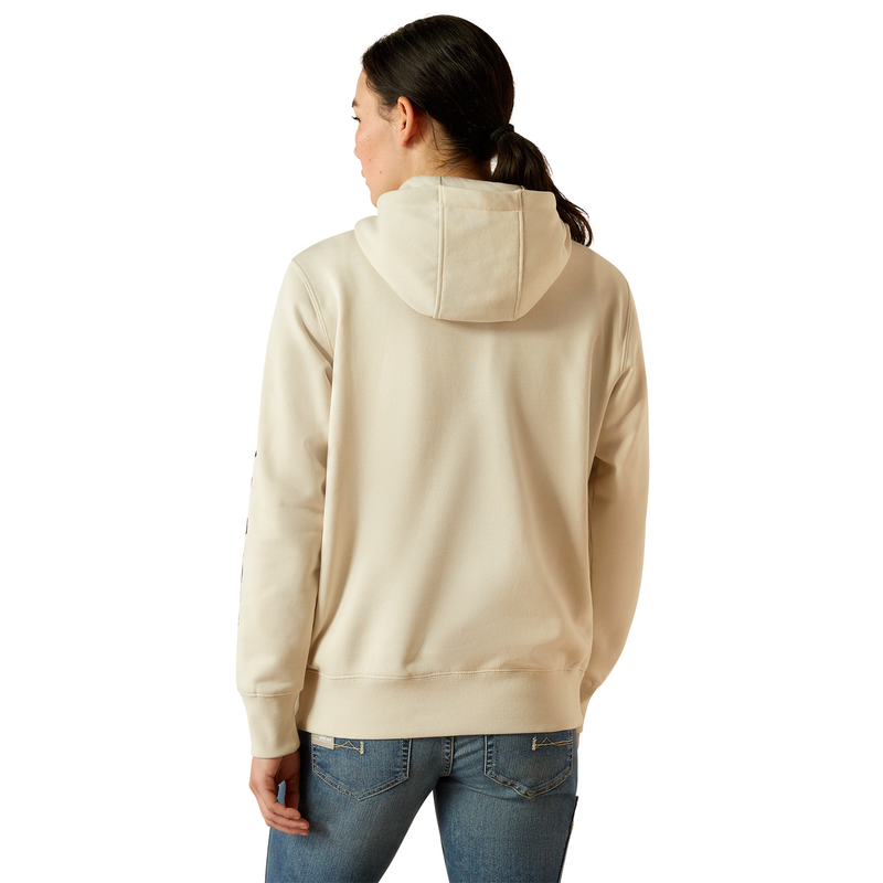Ariat Women’s Rebar Graphic Hoodie - Moonbeam/Blackberry