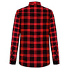 Pilbara Mens Closed Front Flannelette Shirt - Red-Black