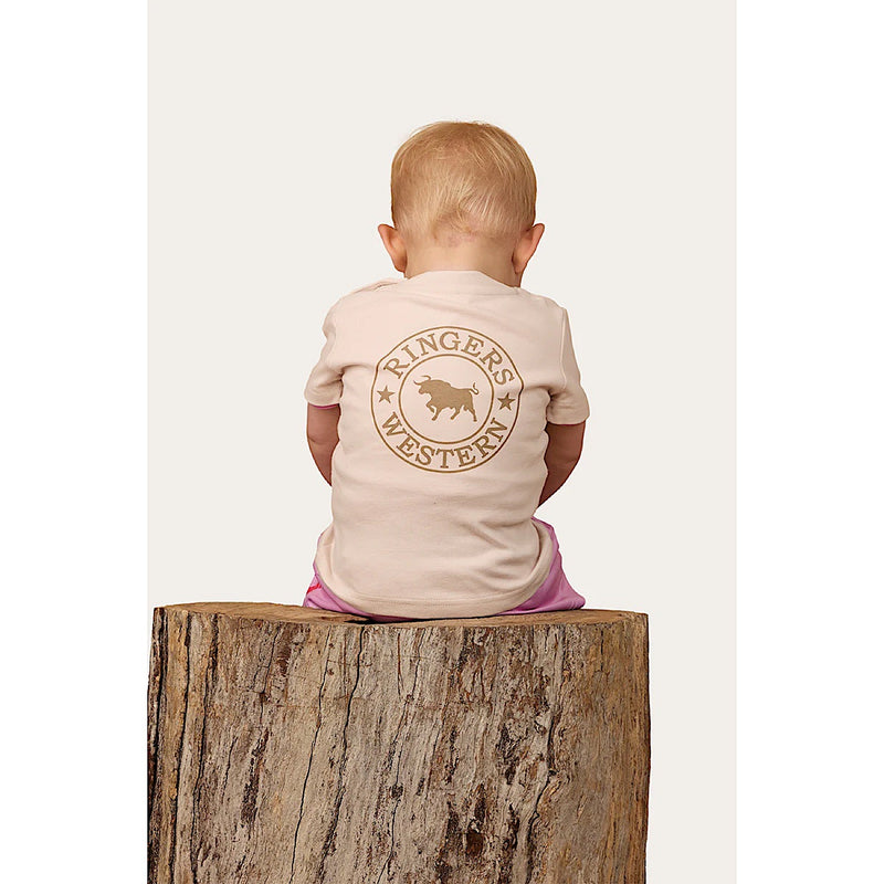 Ringers Western Babies Signature Bull T-Shirt - Beige/Clay