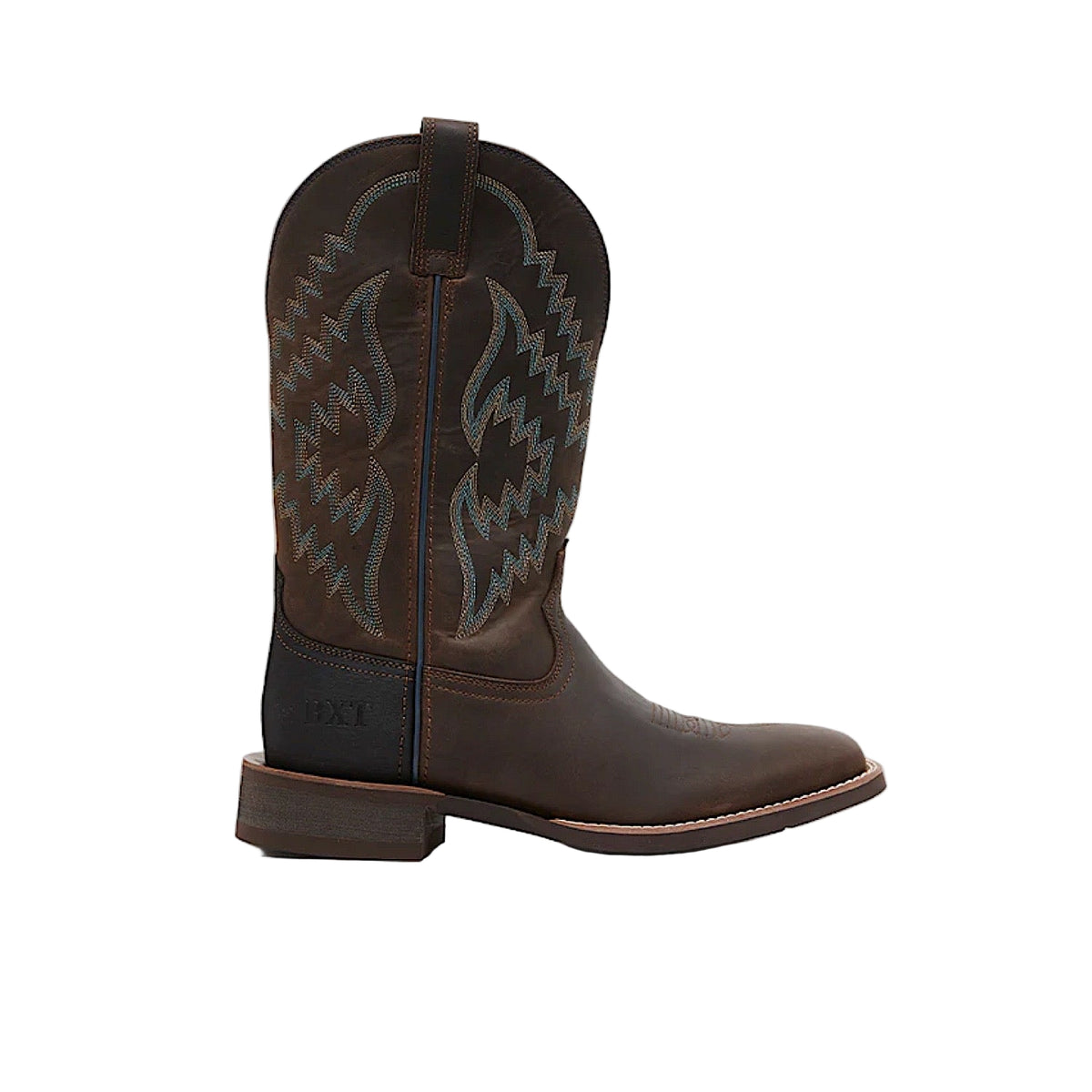 Baxter Men’s Traveller Western Boot - Dark Brown / Blue