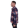 Wrangler Mens Andrew Logo Wool Shirt Jacket Navy/Red