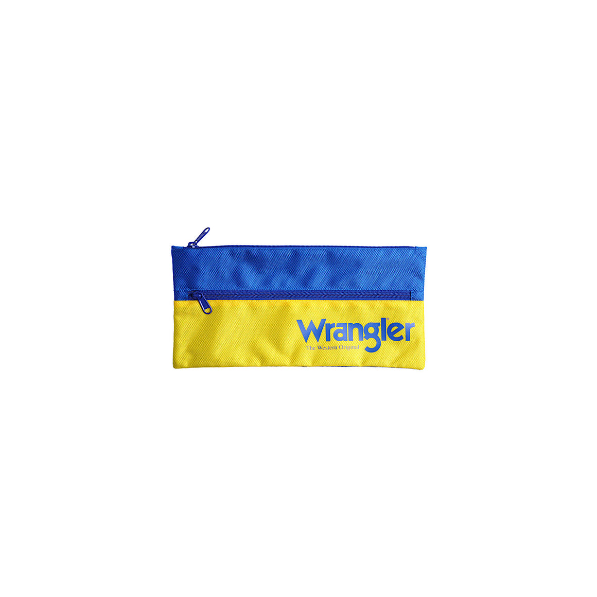Wrangler Iconic Pencil Case Blue/Yellow