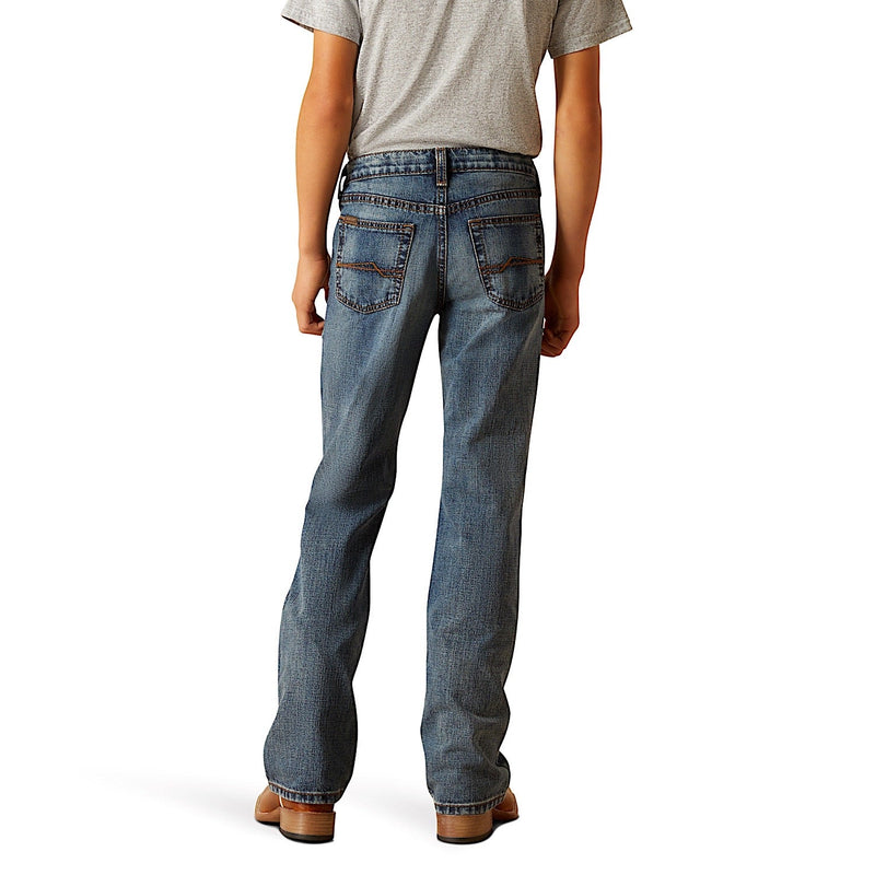 Ariat Boy’s B4 Relaxed Challenger Boot Cut Jean - Durango