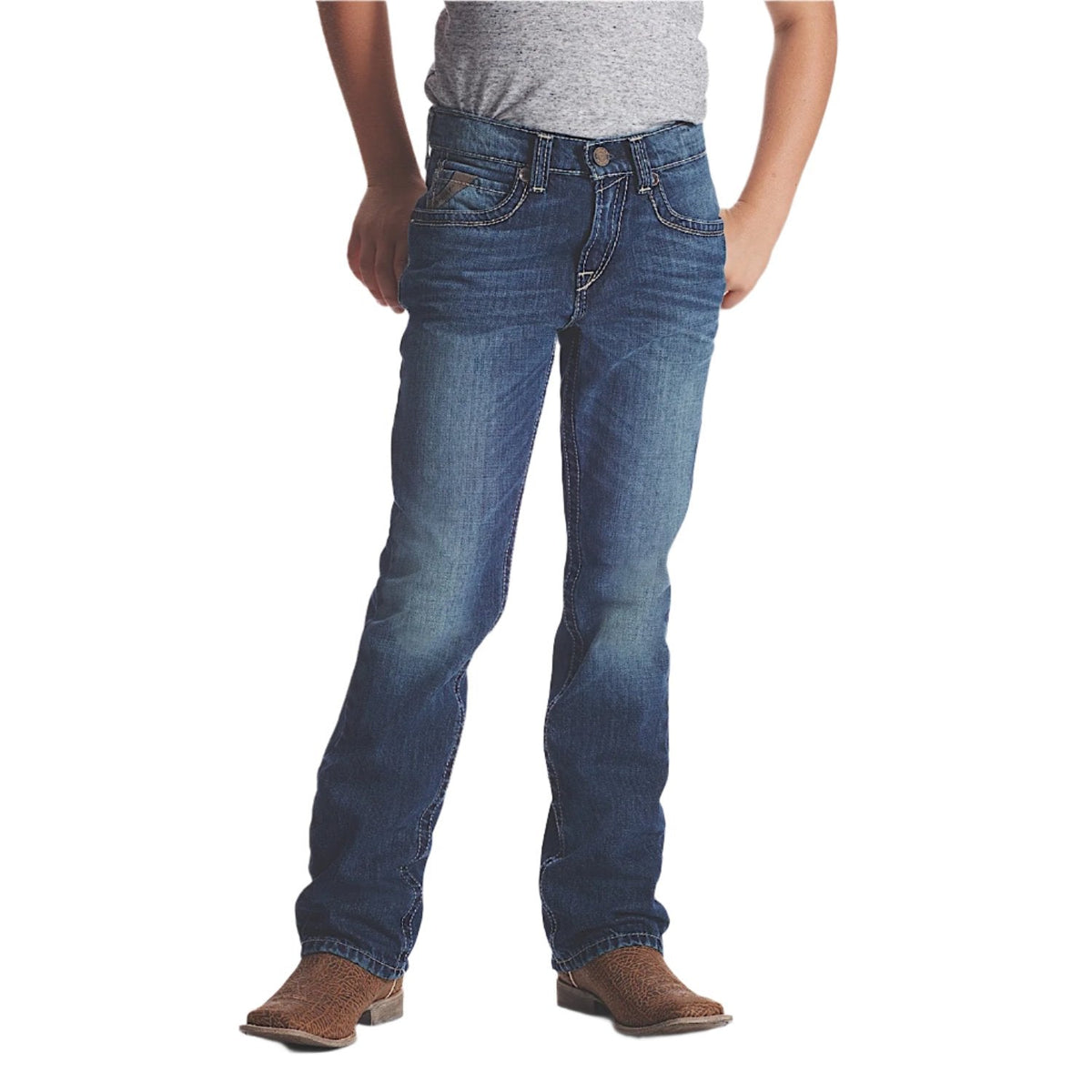 Ariat Boy’s B5 Boundary Stackable Straight Leg Jean - Cyclone