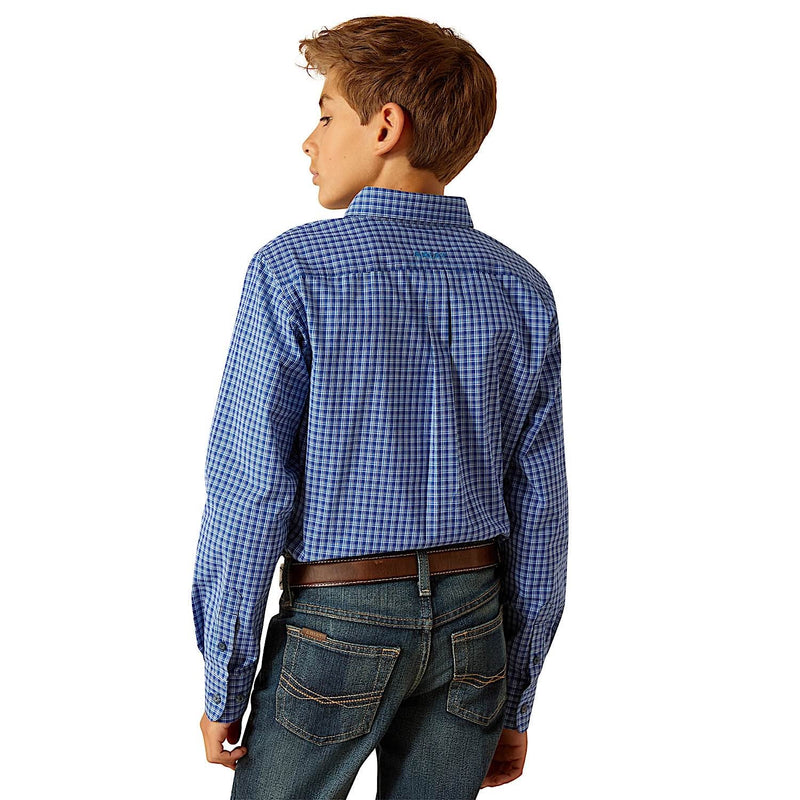 Ariat Boy’s Pro Perrin Shirt - Blue