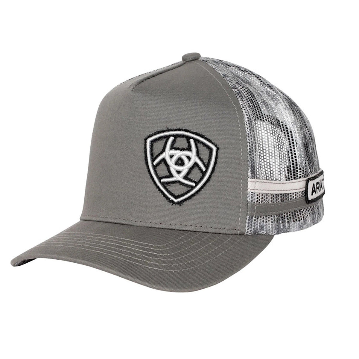 Ariat Digi Camo Trucker Cap Castlerock Grey - Ariat Mens Caps