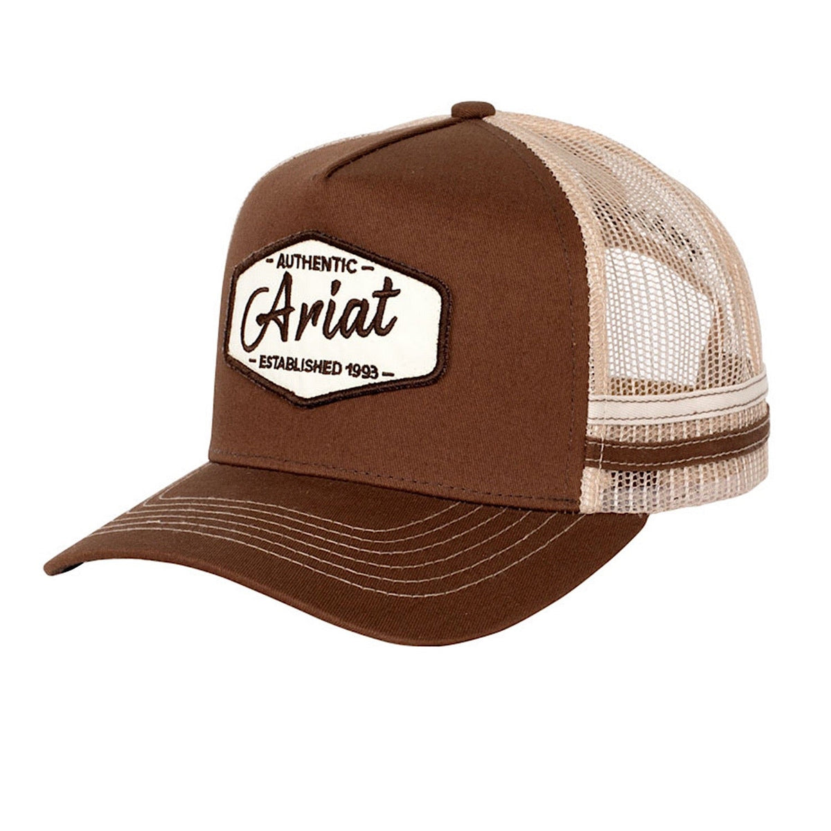 Ariat EST Patch Trucker Cap Dachshund Brown - Ariat Mens Caps