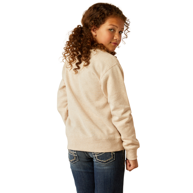 Ariat Girl’s Original Sweatshirt - Oatmeal Heather