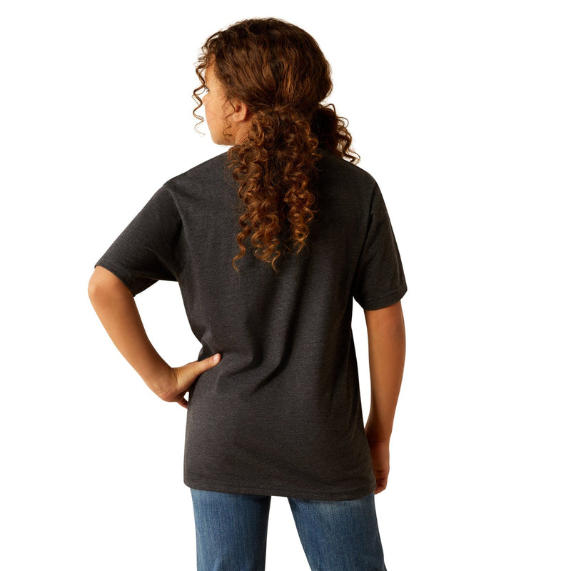 Ariat Girl’s Postcard T-Shirt - Charcoal Heather