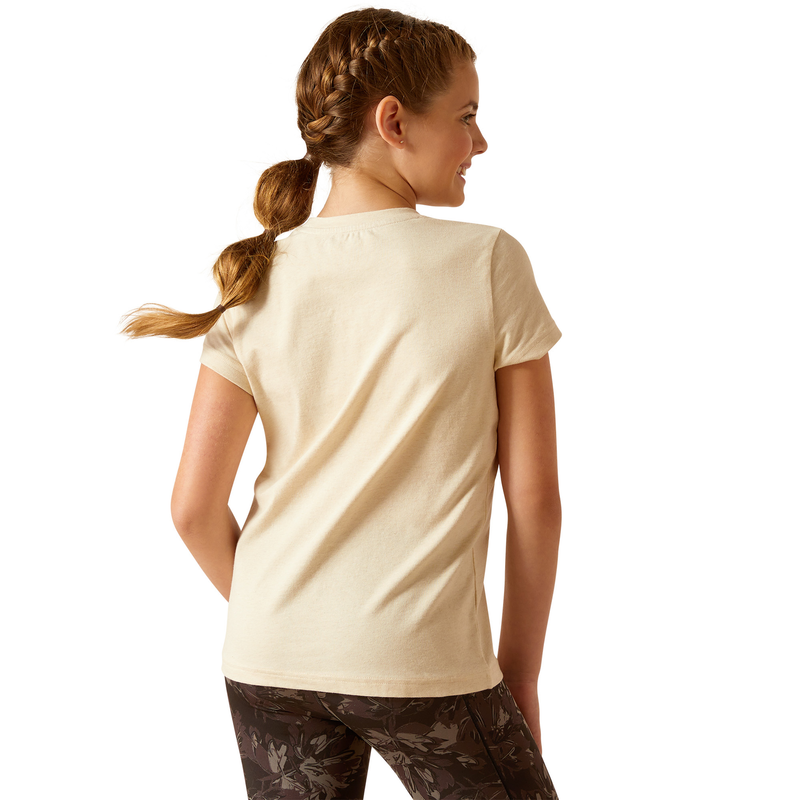 Ariat Girl’s Unicorn Insignia T-Shirt - Oatmeal Heather