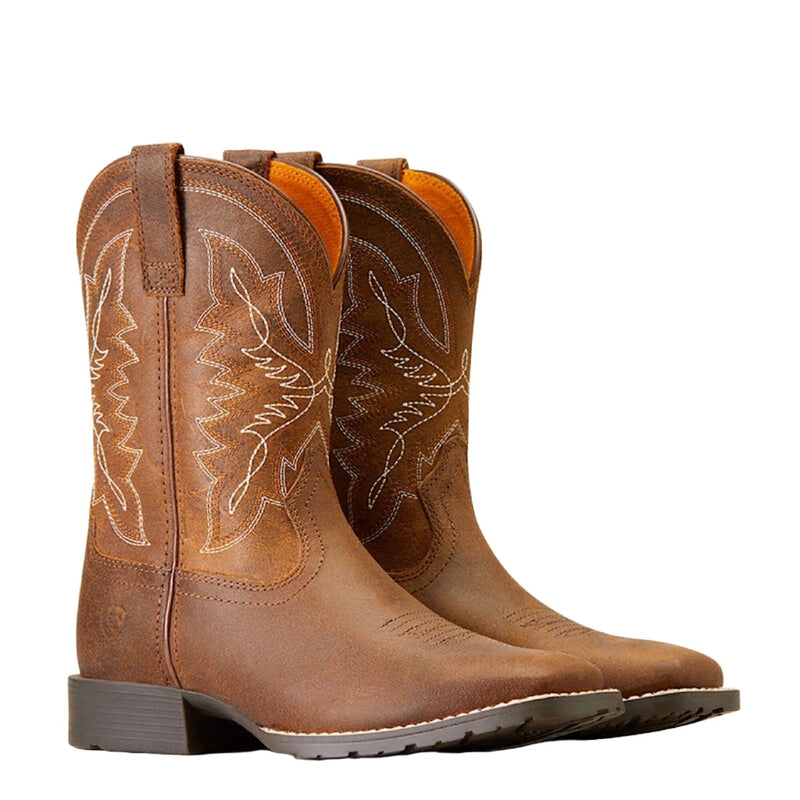Ariat Kid’s Hybrid Rancher Western Boot Distressed Tan