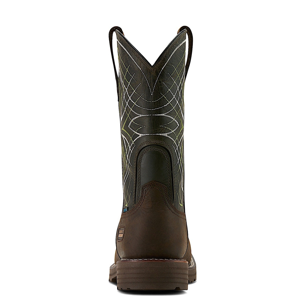 Ariat Men’s Activator Waterproof Work Boot - Dark Brown/Green