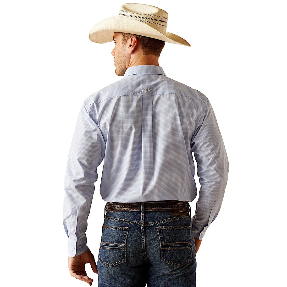 Ariat Men’s Classic Fit Pro Dabney Shirt Light Blue