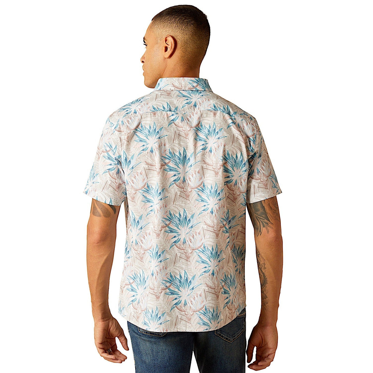 Ariat Men’s Modern Fit Macklin Shirt Moonbeam