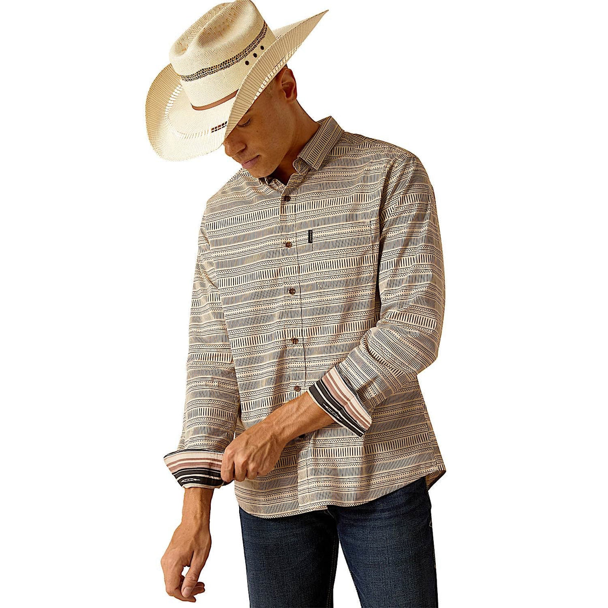 Ariat Men’s Modern Fit Marvin Shirt - Sandshell