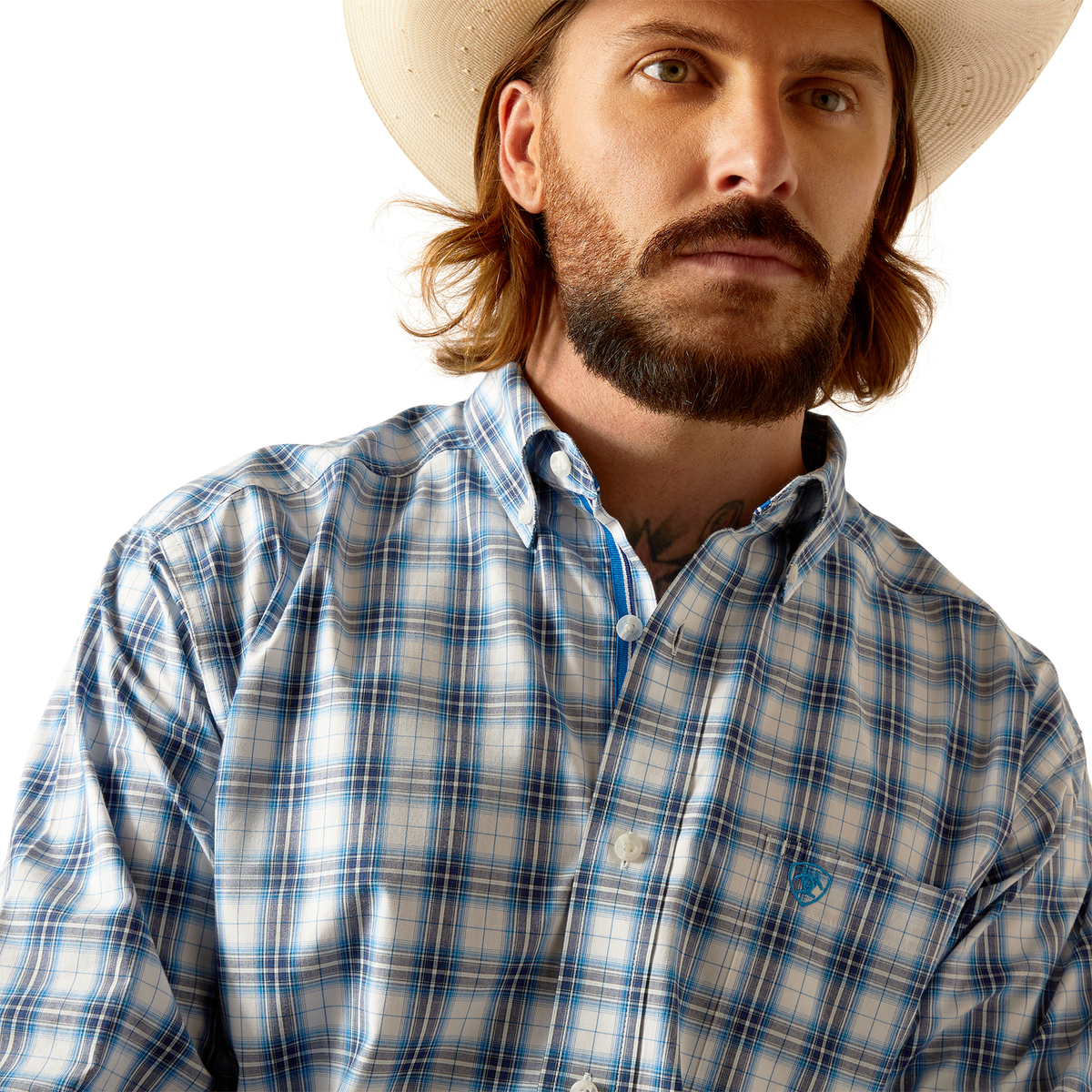 Ariat Men’s Pro Phoenix Long Sleeve Shirt - Blue