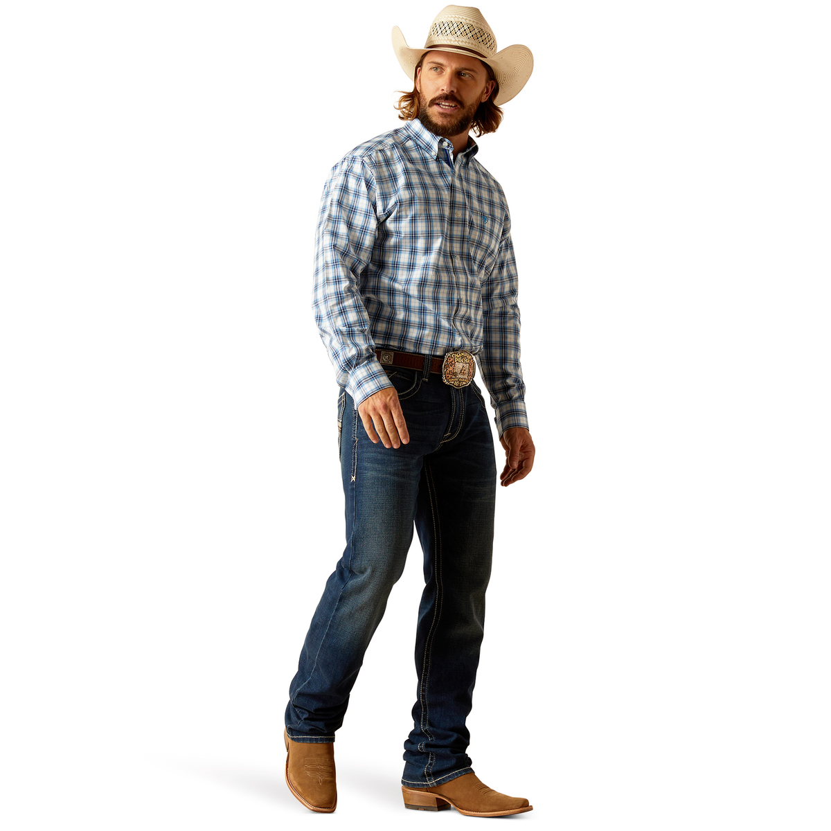 Ariat Men’s Pro Phoenix Long Sleeve Shirt - Blue