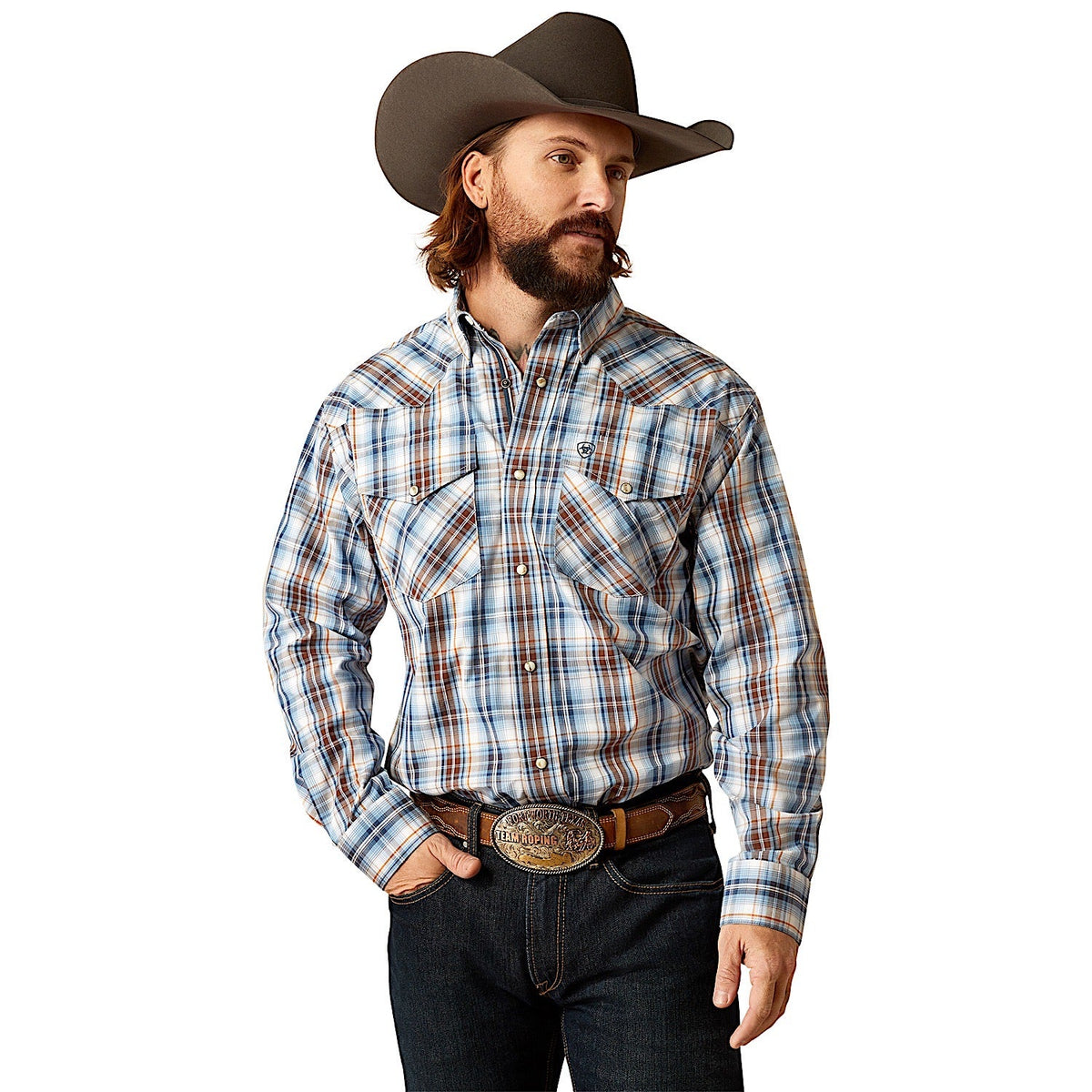 Ariat Men’s Pro Series Ryland Snap Shirt - Blue