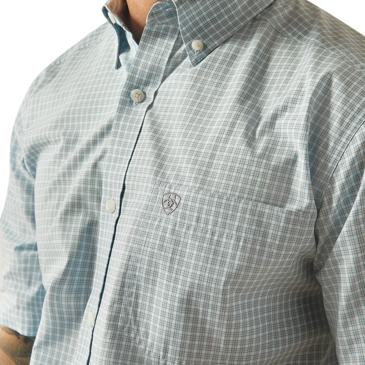 Ariat Men’s Pro Series Team Glennie Classic Fit Shirt - Turquoise