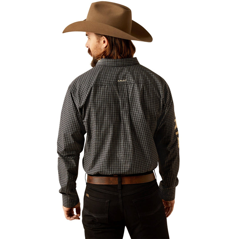 Ariat Men’s Pro Series Team Otto Classic Fit Shirt - Black/Khaki