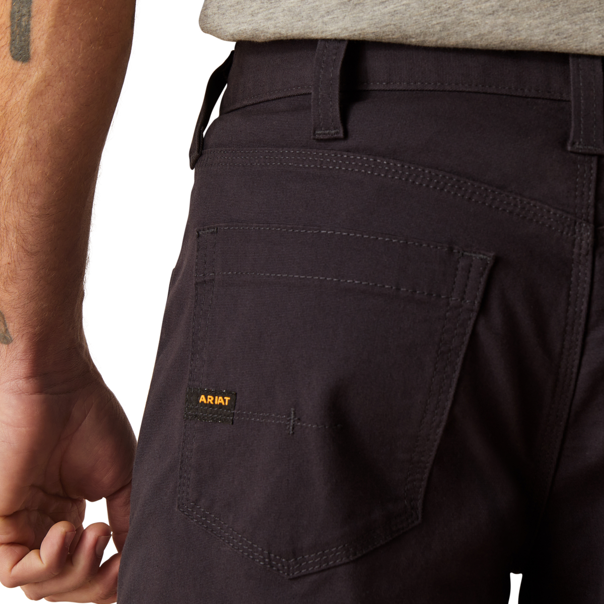 Ariat Men’s Rebar DuraStretch Made Tough Shorts - Charcoal