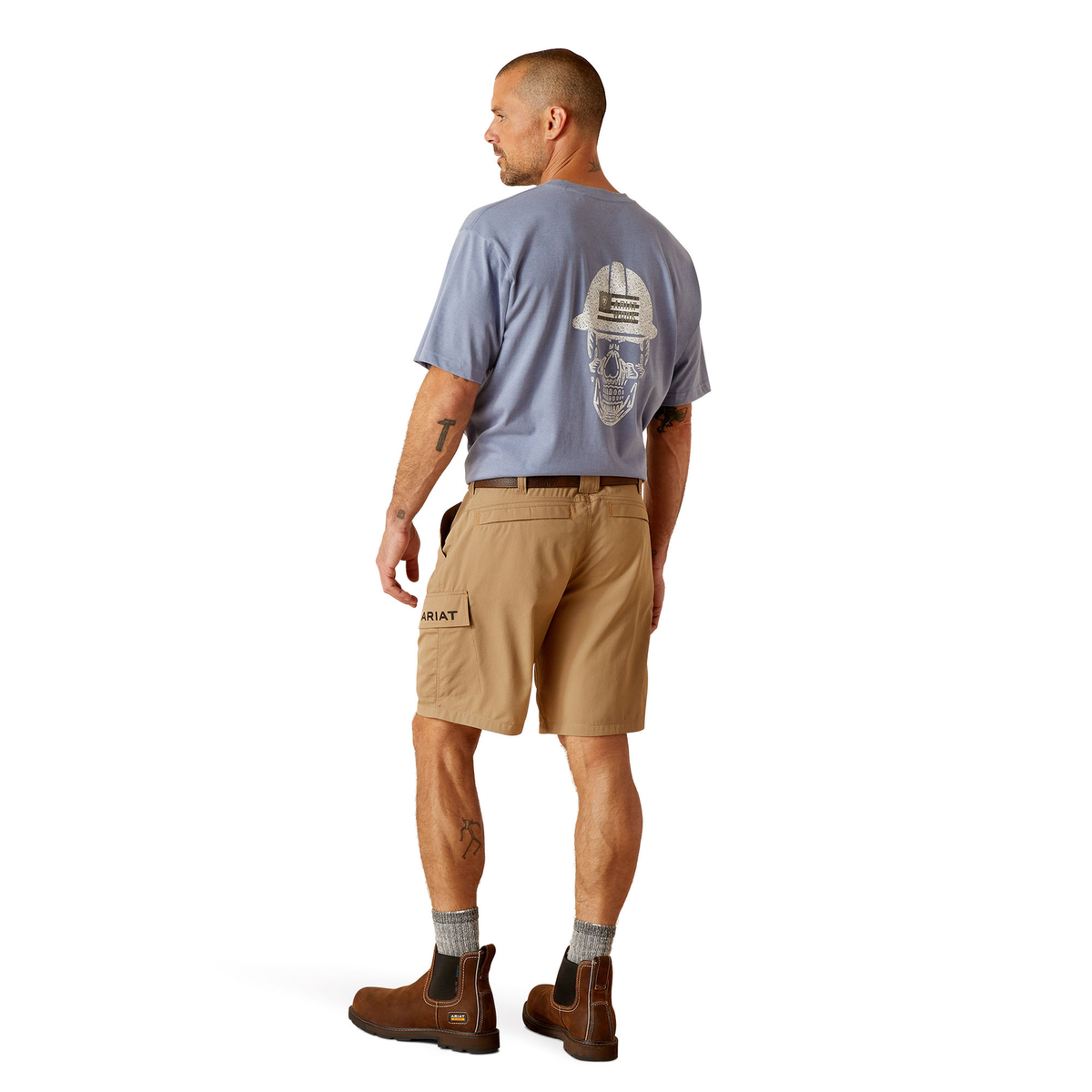 Ariat Men’s Rebar DuraStretch Workflow Ultralight Shorts - Field Khaki