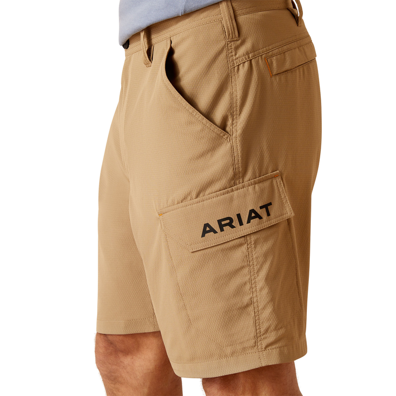 Ariat Men’s Rebar DuraStretch Workflow Ultralight Shorts - Field Khaki