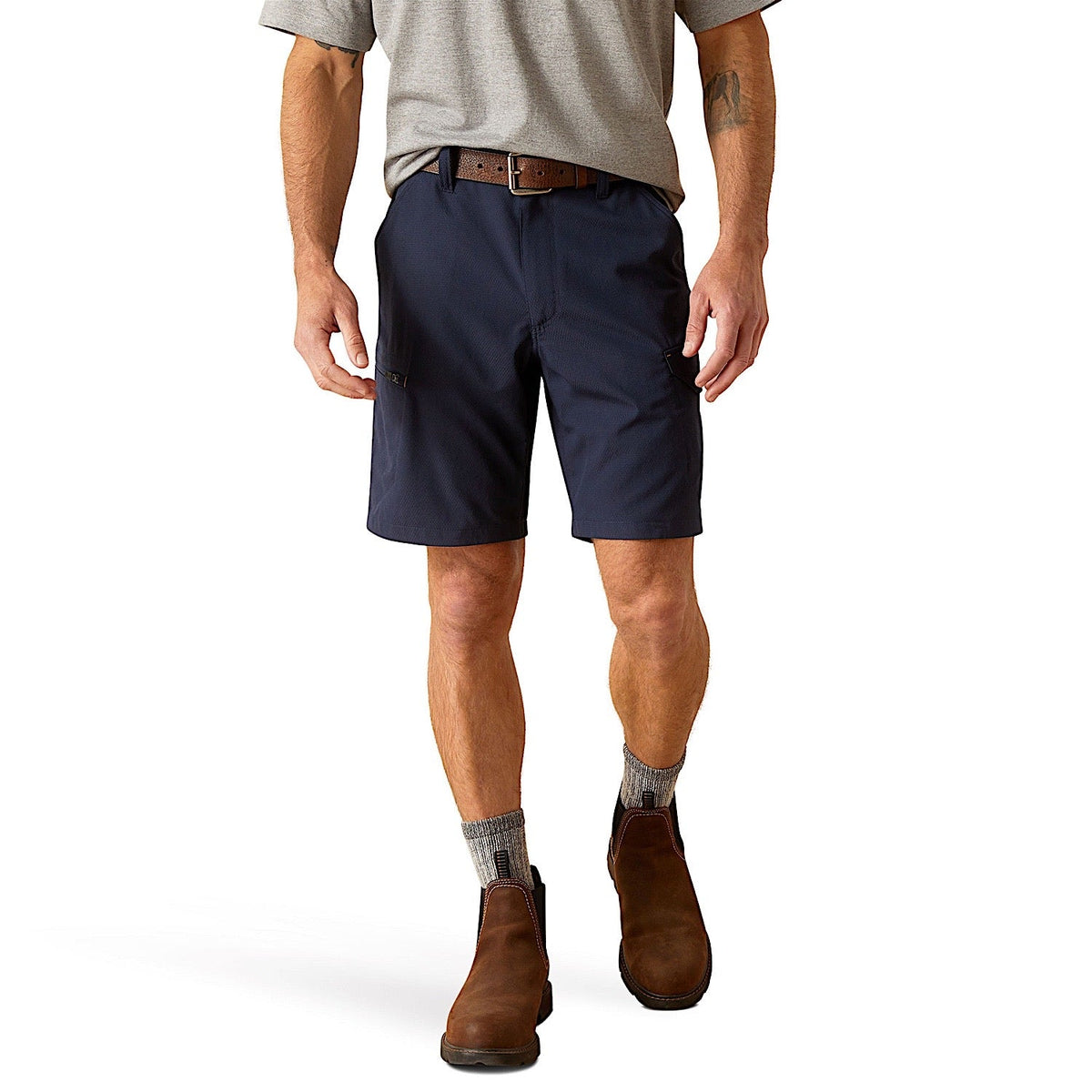 Ariat Men’s Rebar DuraStretch Workflow Ultralight Shorts - Navy