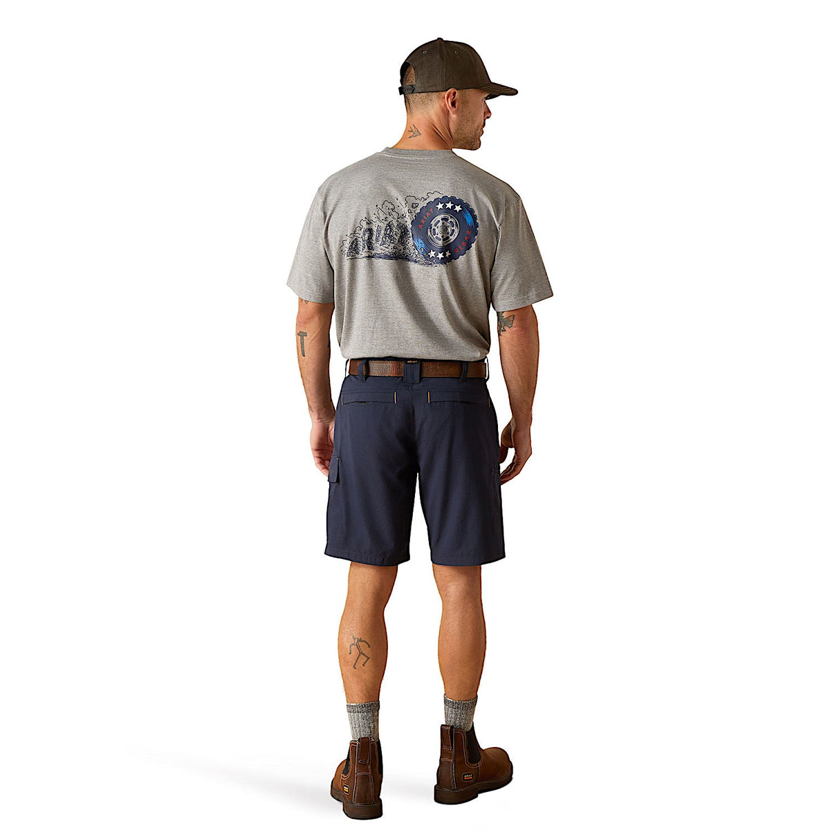 Ariat Men’s Rebar DuraStretch Workflow Ultralight Shorts - Navy