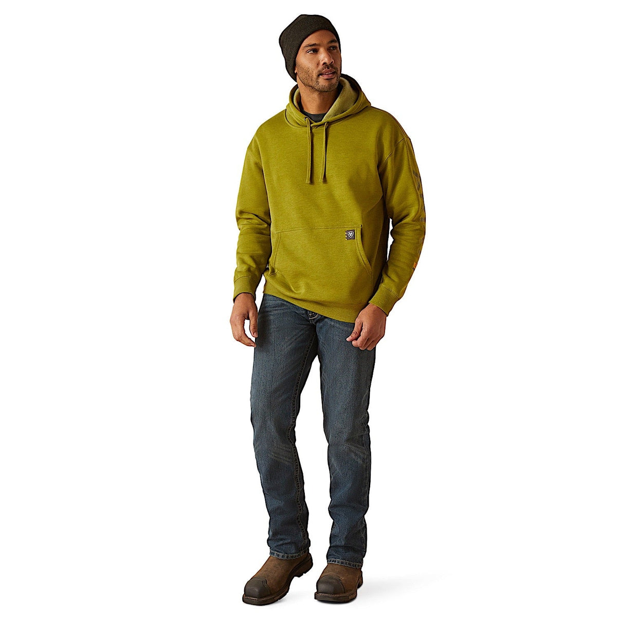 Ariat Men’s Rebar Graphic Hoodie - Going Green Heather
