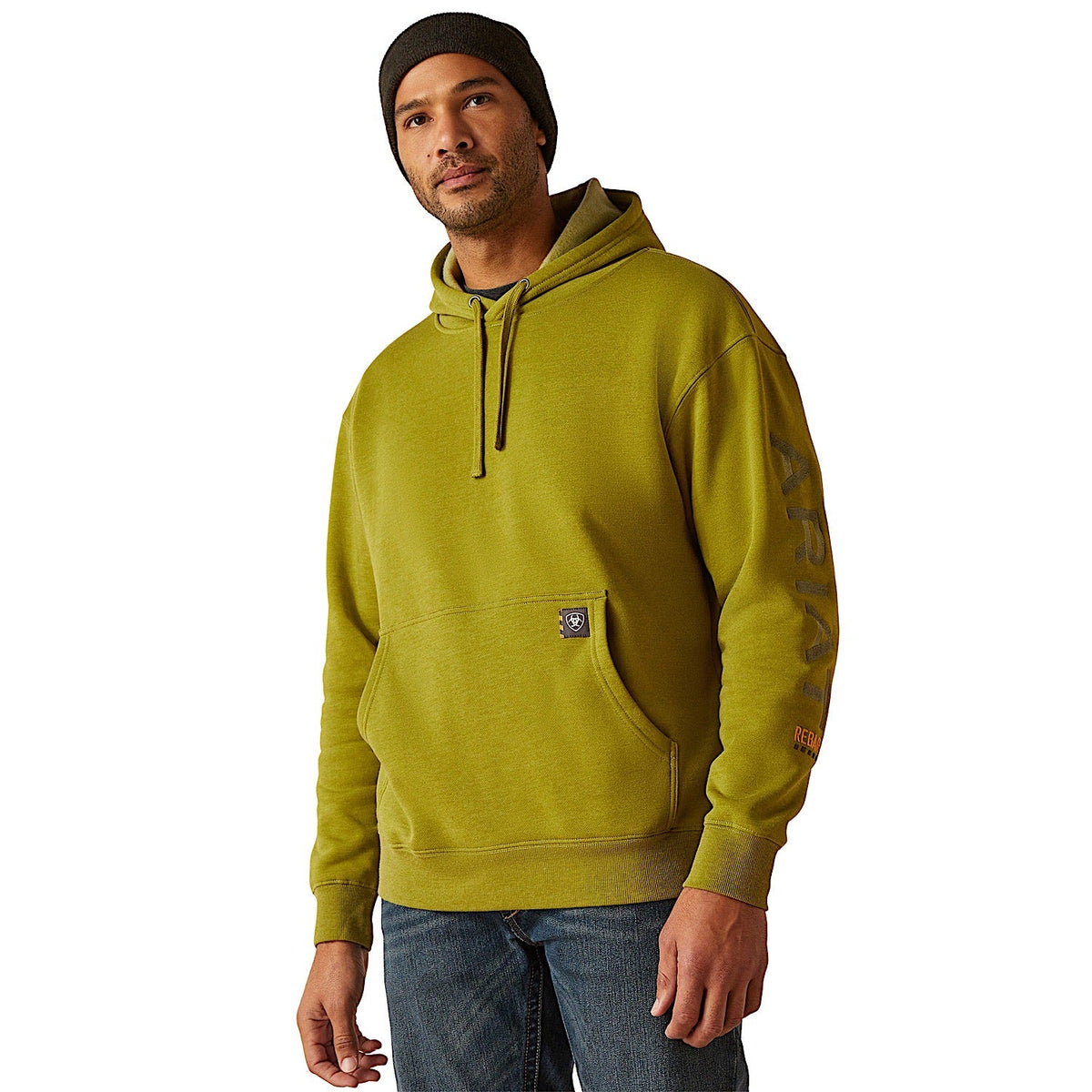 Ariat Men’s Rebar Graphic Hoodie - Going Green Heather