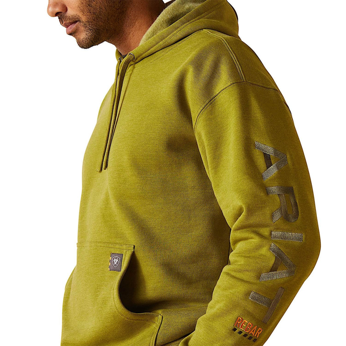 Ariat Men’s Rebar Graphic Hoodie - Going Green Heather