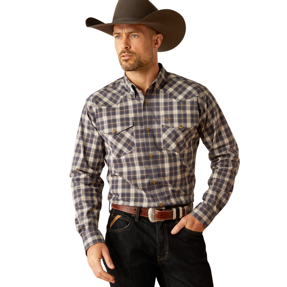 Ariat Men’s Relentless Pursuit Snap Shirt - Odyssey Grey