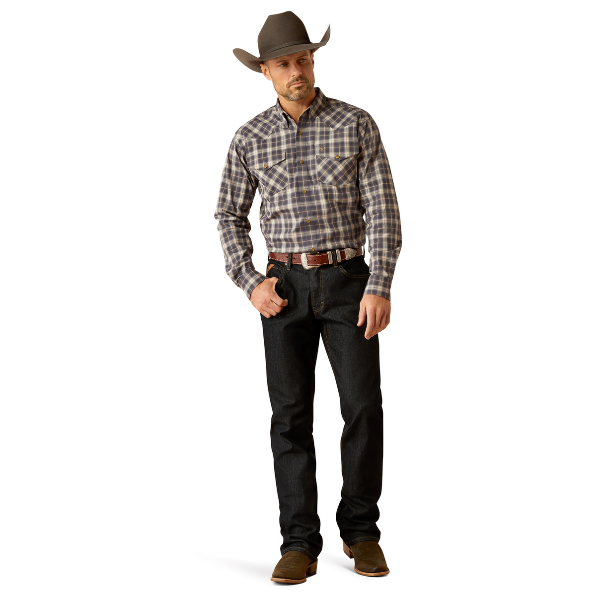 Ariat Men’s Relentless Pursuit Snap Shirt - Odyssey Grey