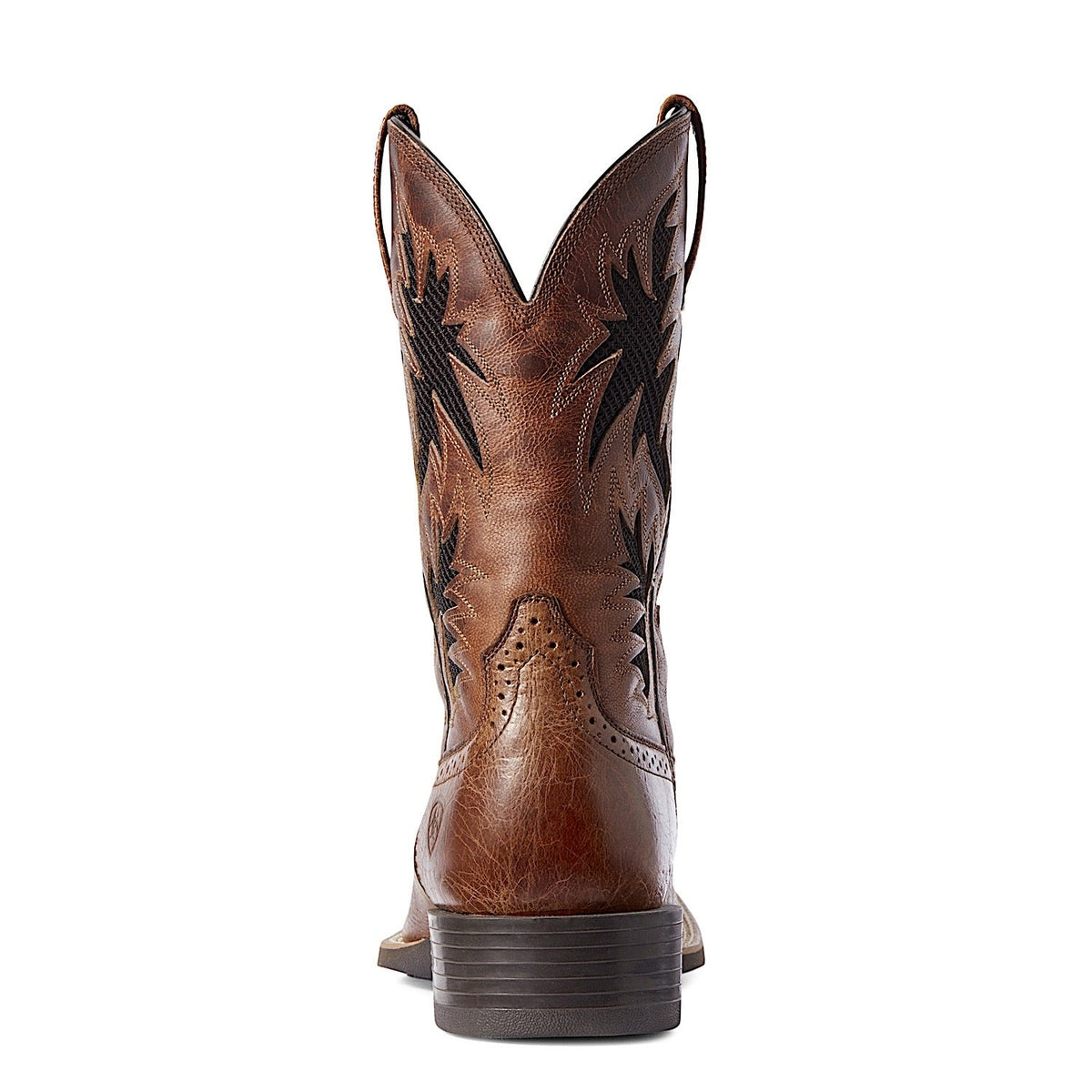 Ariat Men’s Sport Cool VentTEK Western Boot Dark Tan/Two Tone Tan