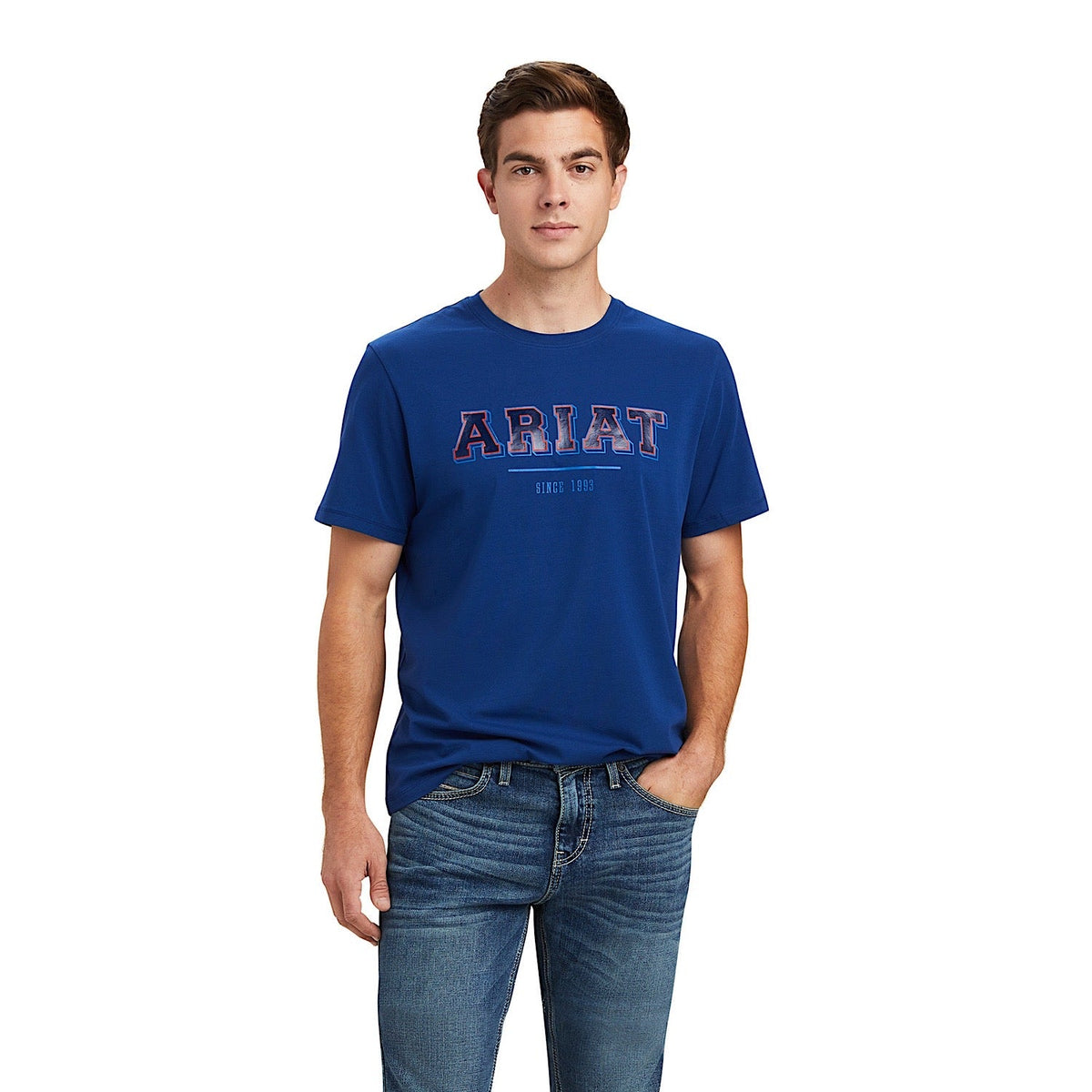 Ariat Men’s Varsity T-Shirt Estate Blue