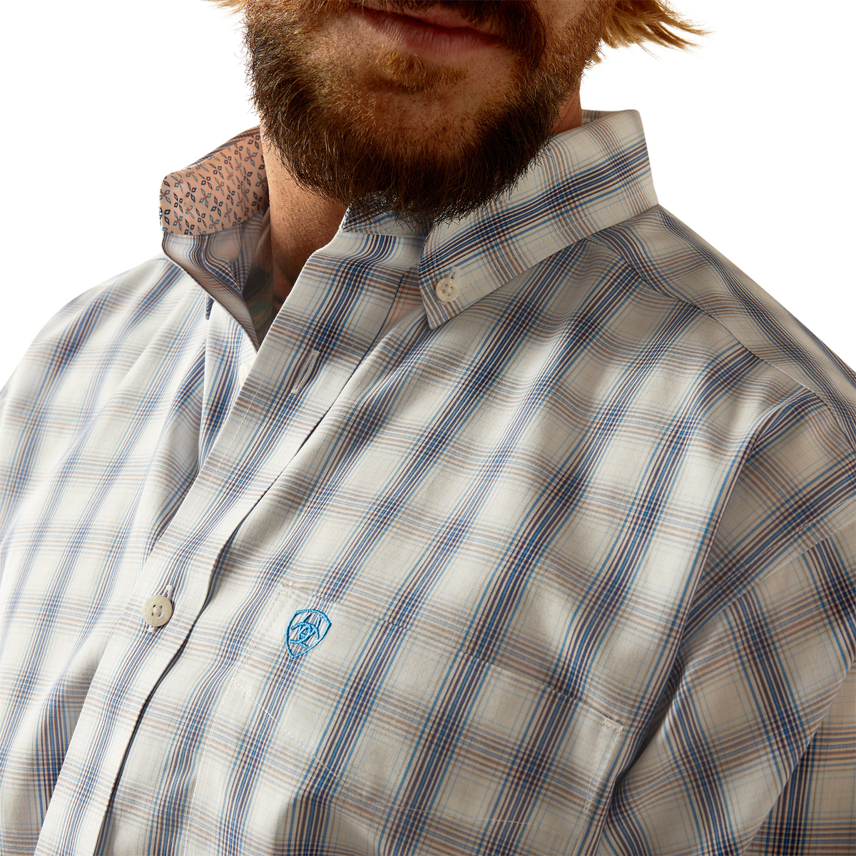 Ariat Men’s Wrinkle Free Briar Classic Fit Shirt - White