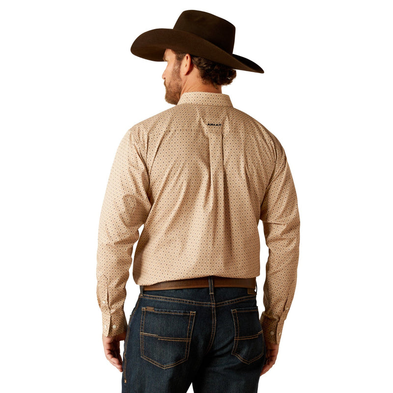 Ariat Men’s Wrinkle Free Frazier Classic Fit Shirt - Tan