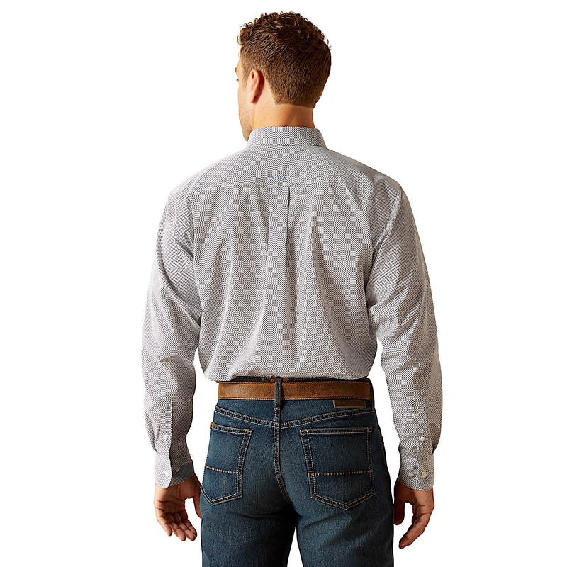 Ariat Men’s Wrinkle Free Wes Classic Fit Shirt - Peacoat